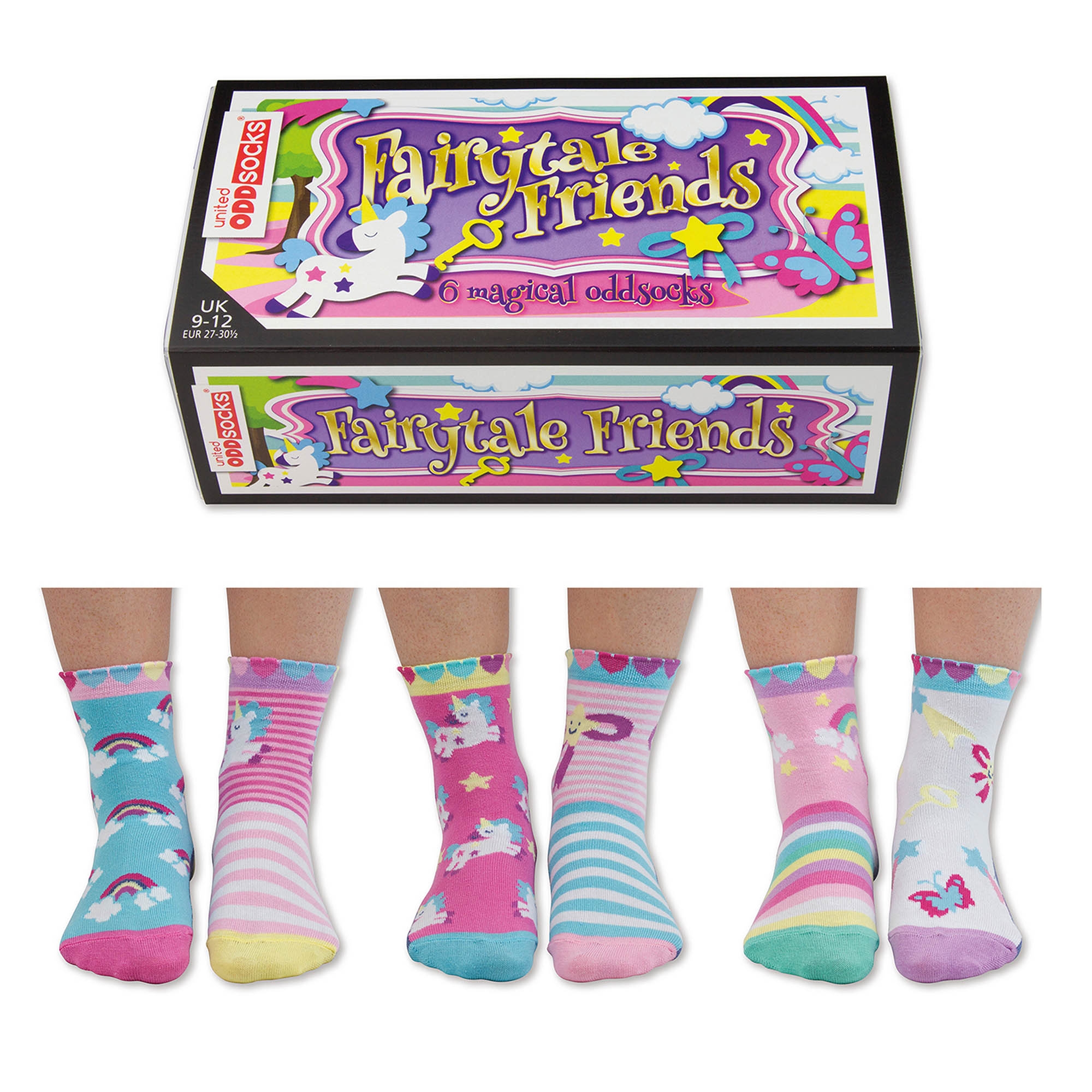 Oddsocks Fairytale Friends Set of 6 Size 9-12 UK