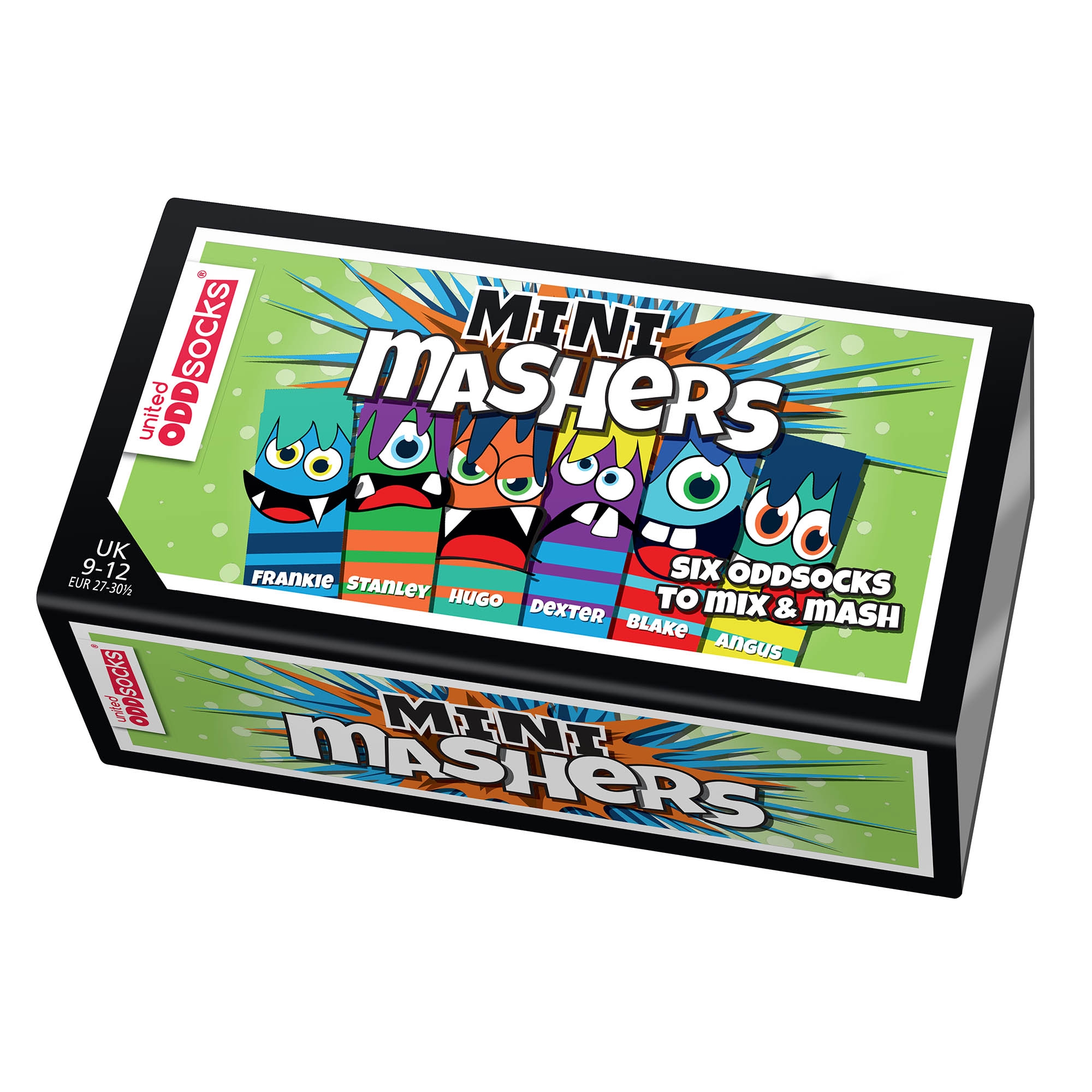 Oddsocks Mini Mashers Set of 6 Size 9-12 UK