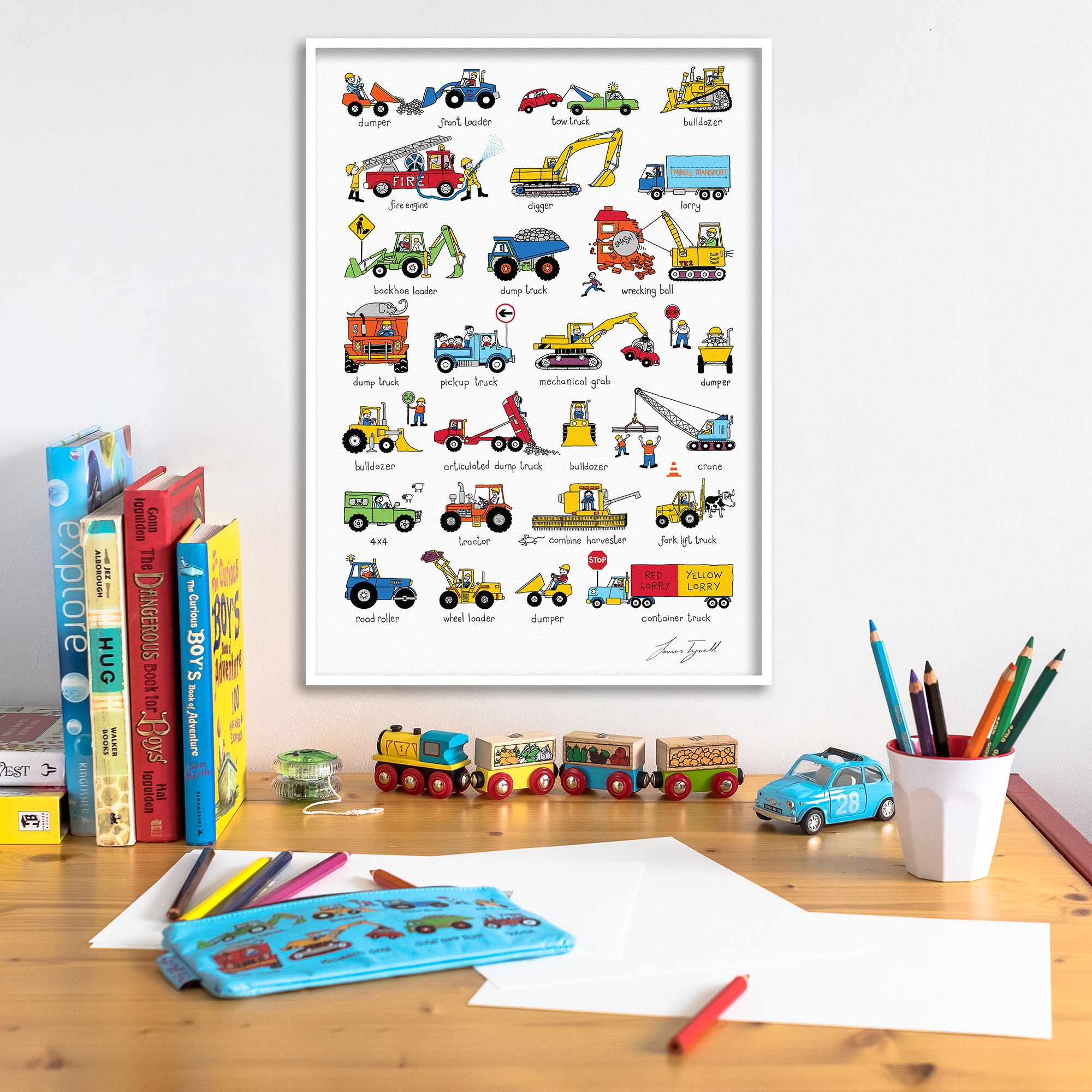 Trucks Art Print