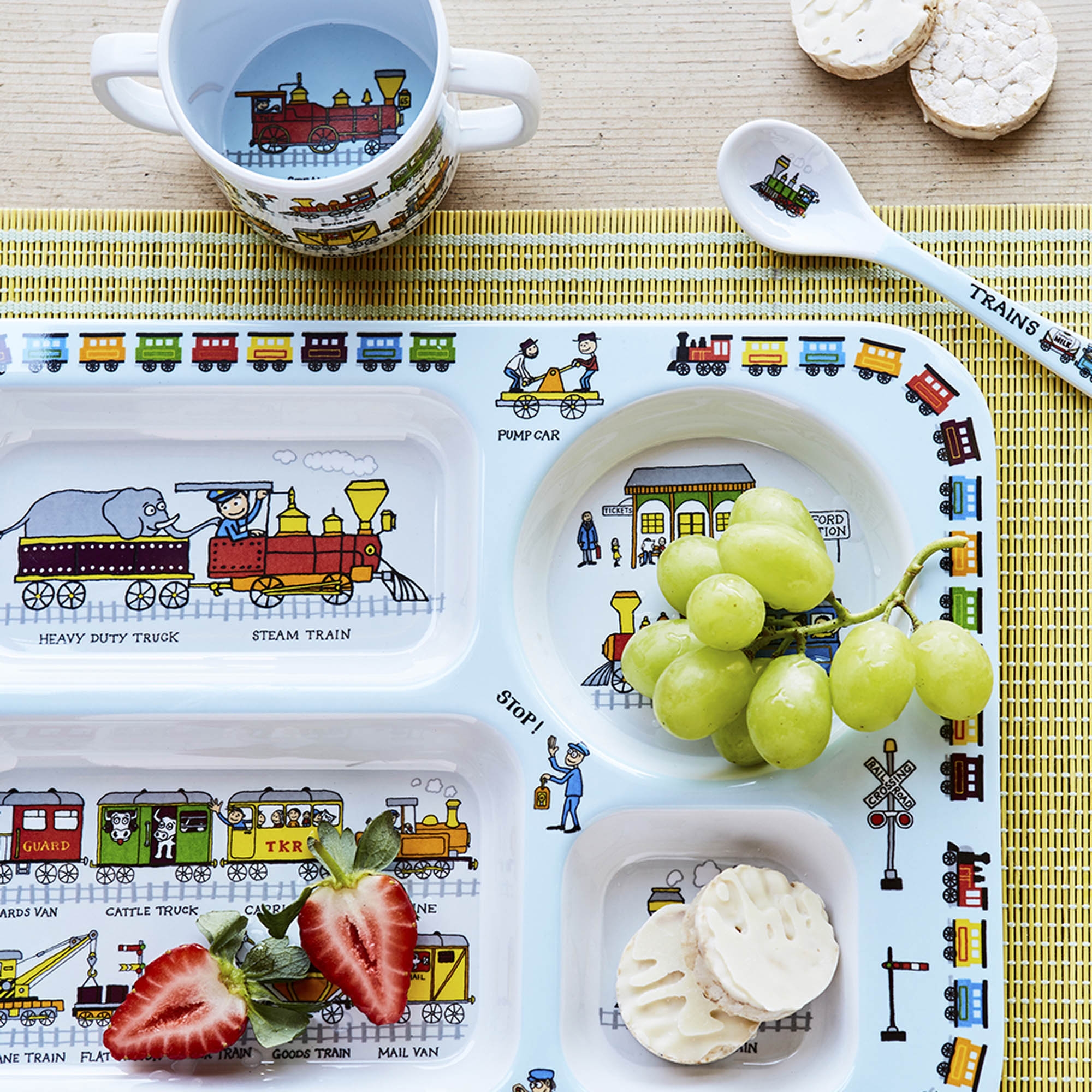 Trains Melamine Spoon