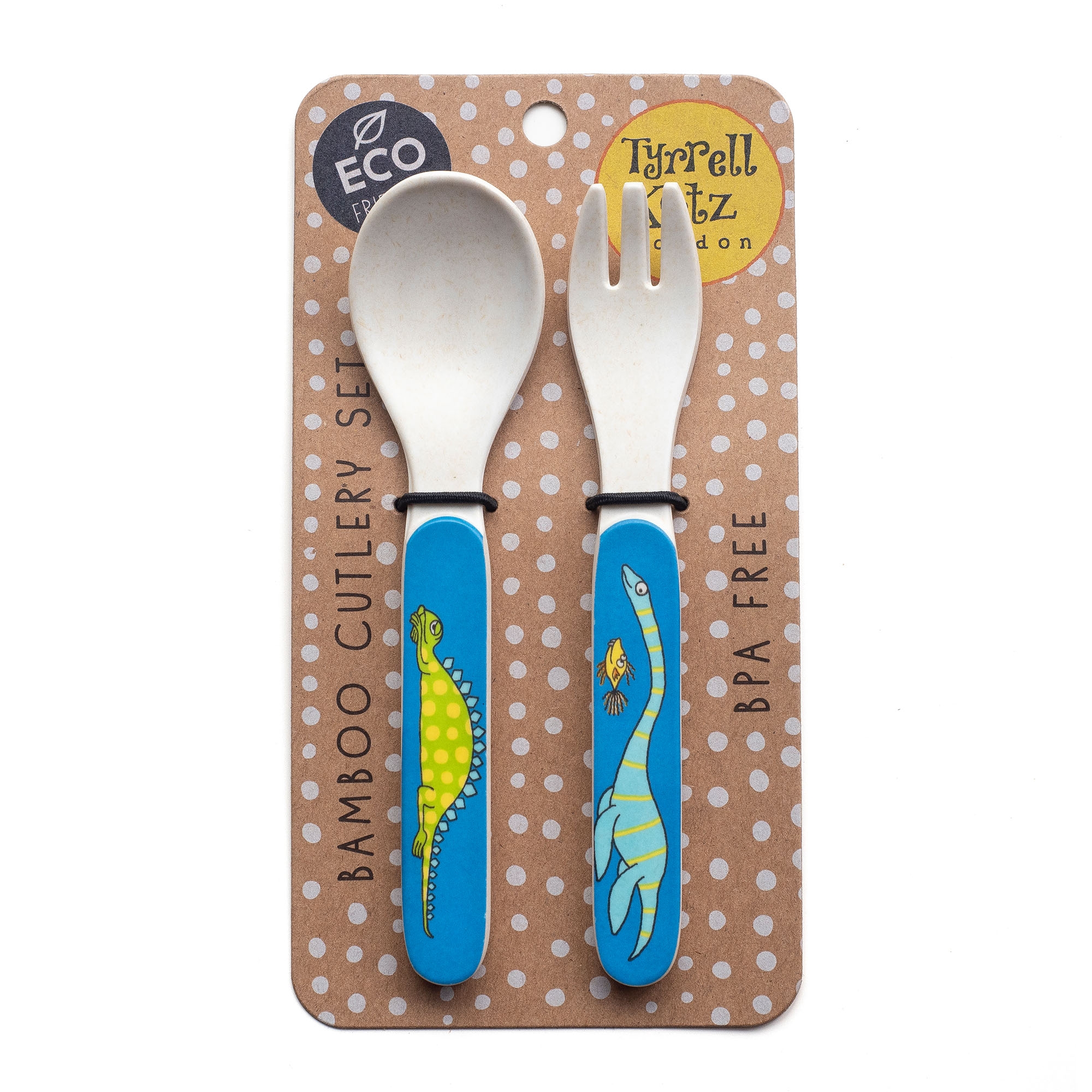 Dinosaurs&#x20;Design&#x20;Bamboo&#x20;Toddler&#x20;Cutlery&#x20;Set
