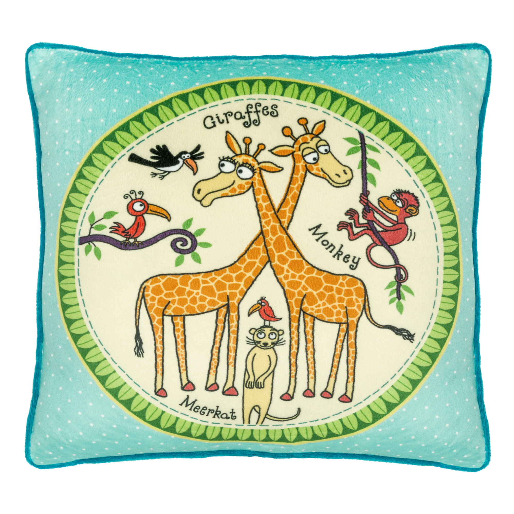Tyrrell&#x20;Katz&#x20;Jungle&#x20;Design&#x20;Plush&#x20;Cushion