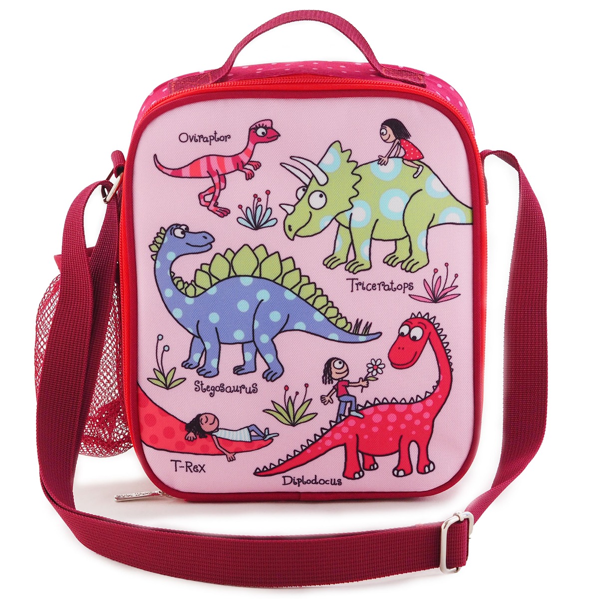Dinosaur&#x20;Pink&#x20;Lunch&#x20;Bag&#x20;-&#x20;Recycled&#x21;