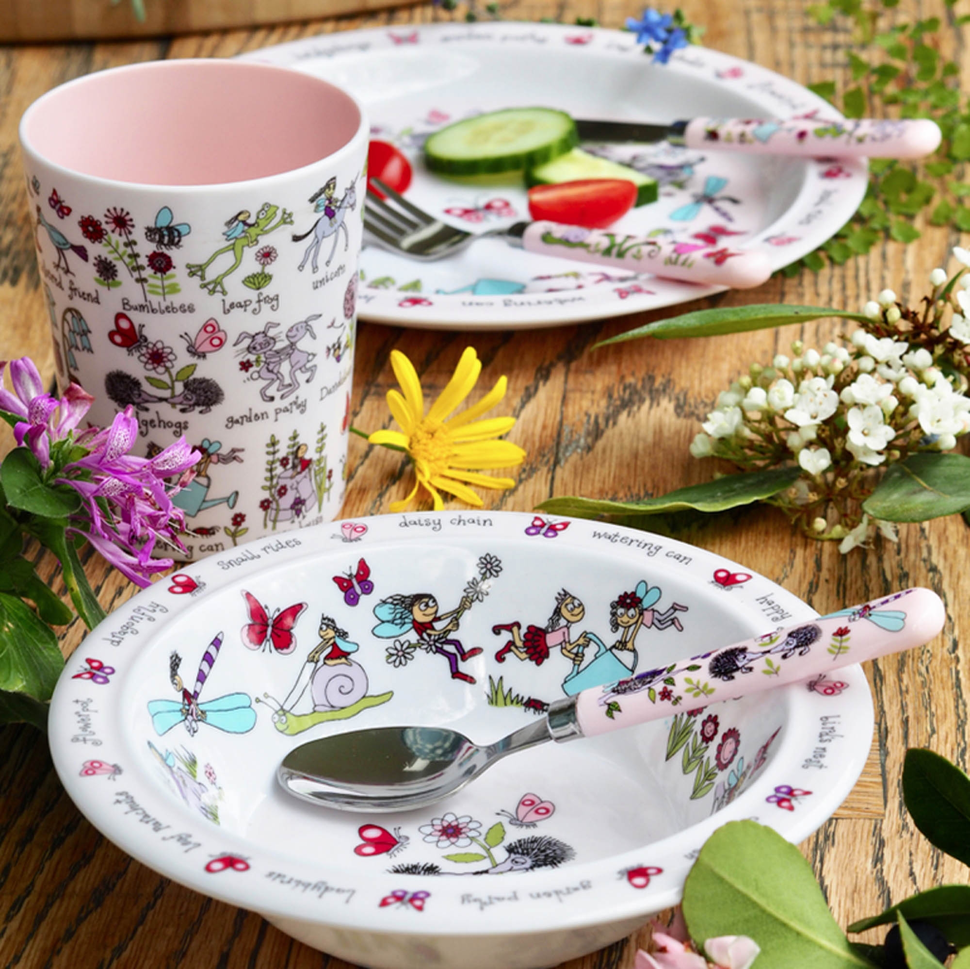 Secret Garden Melamine Plate