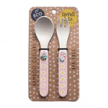 Secret Garden Design Bamboo Toddler Cutlery Set