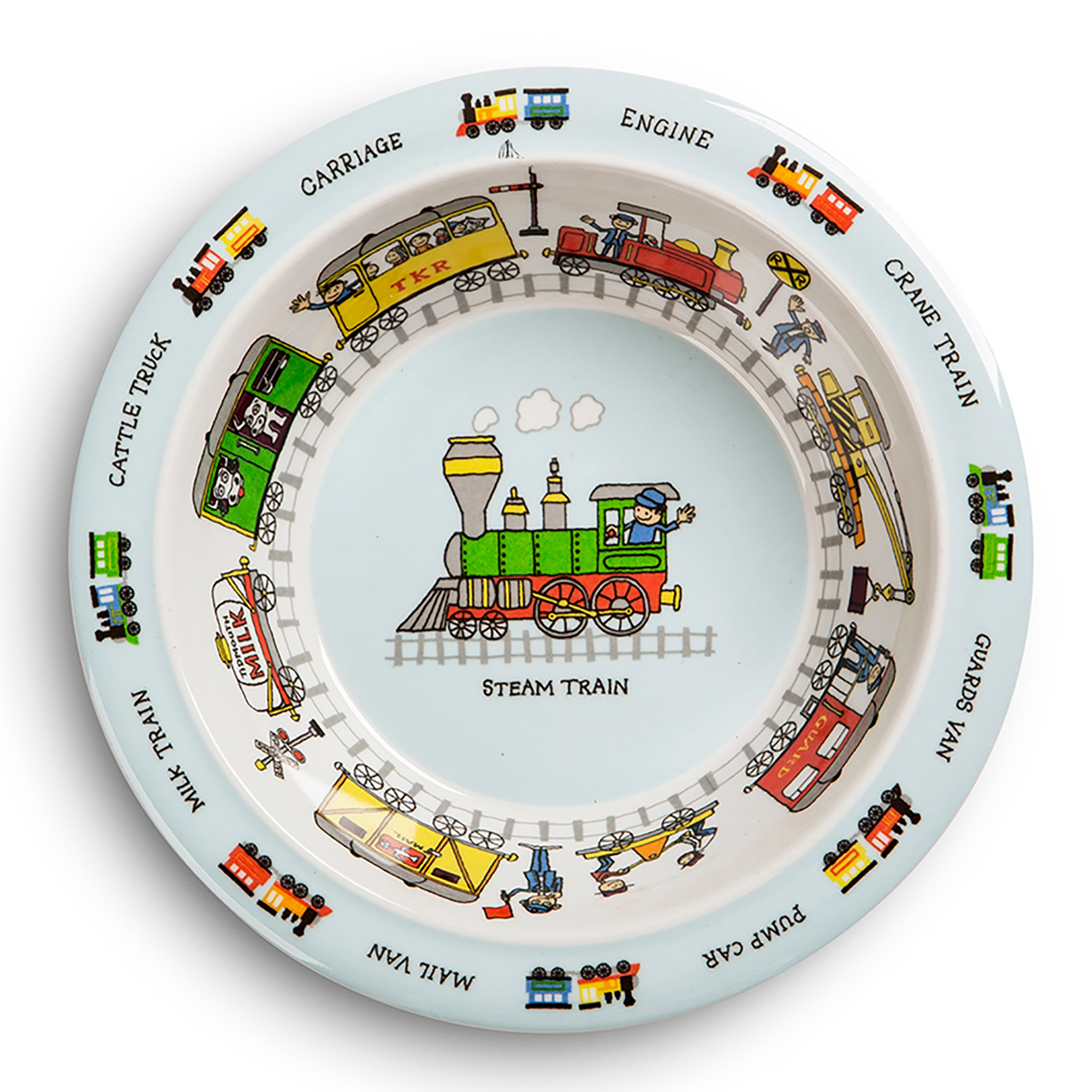 Trains Melamine Bowl