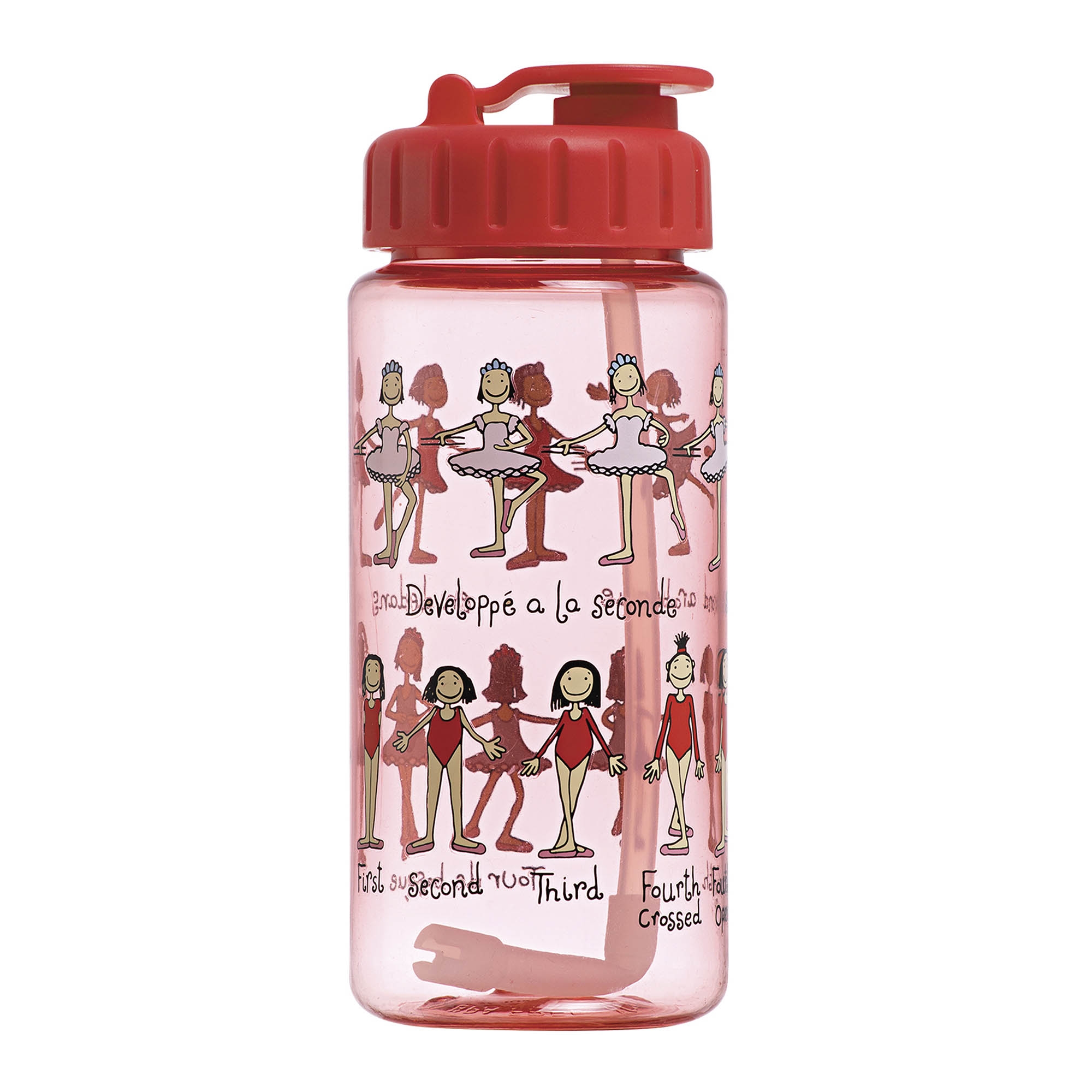 Tyrrell Katz Ballet Design Drinking Bottle with straw