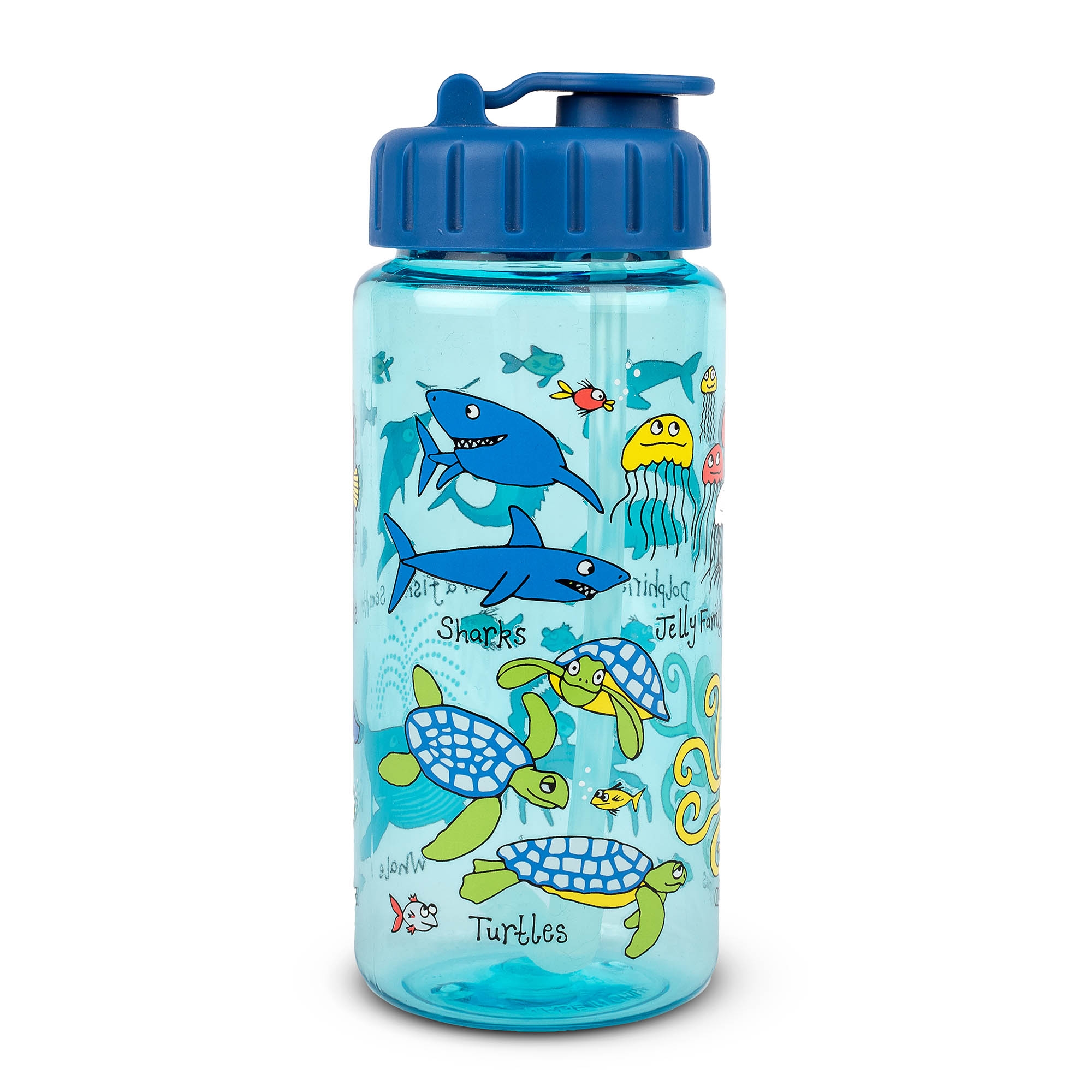 Kids Ocean Drinking Bottle With Straw