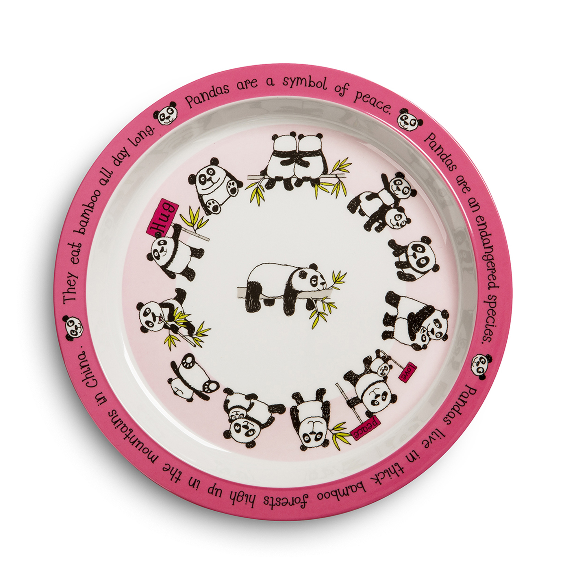 Pandas Melamine Plate