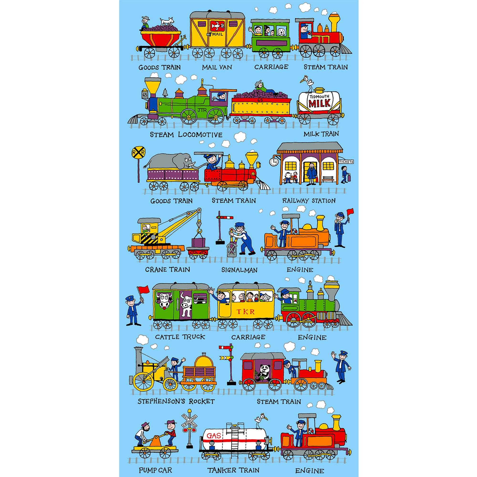 Trains Children's Towel