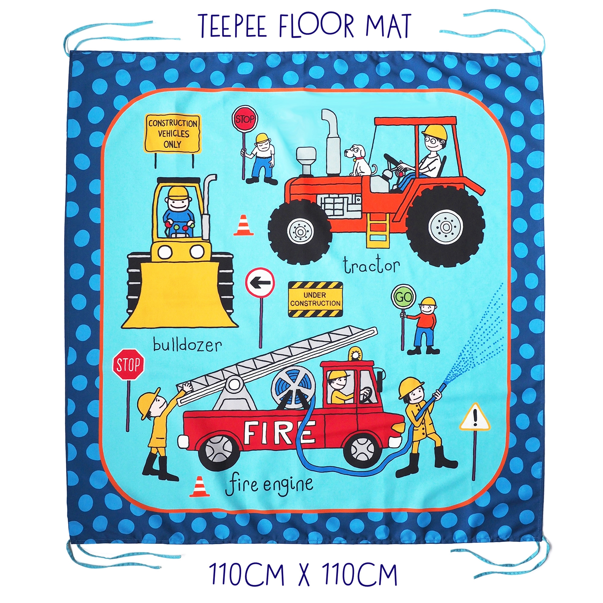 Trucks Children's Teepee Play Tent